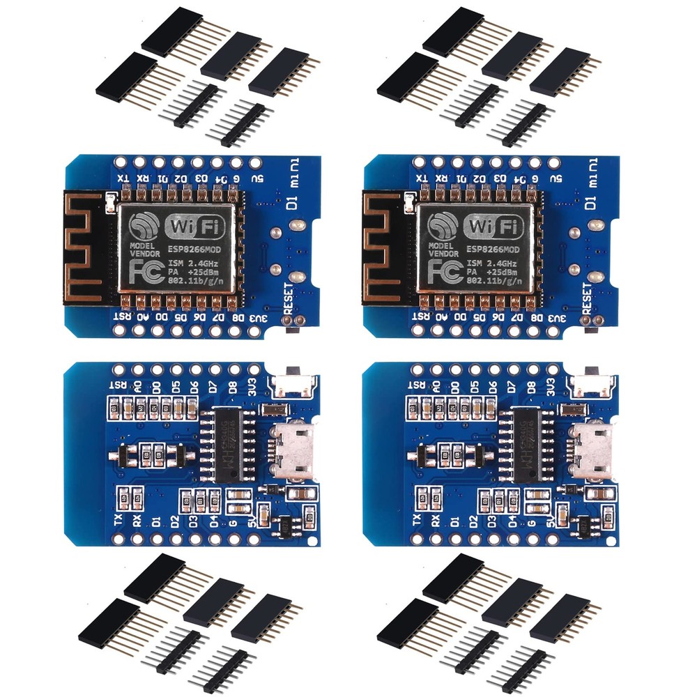 4PCS ESP8266 ESP-12 ESP-12F NodeMcu Mini D1 Module WeMos Lua 4M Bytes WLAN Wi...
