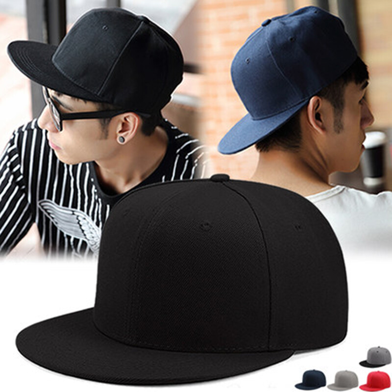 Snapback Hat Flat Baseball Cap Trucker Solid Plain Blank Men Womens Hip Hop Army