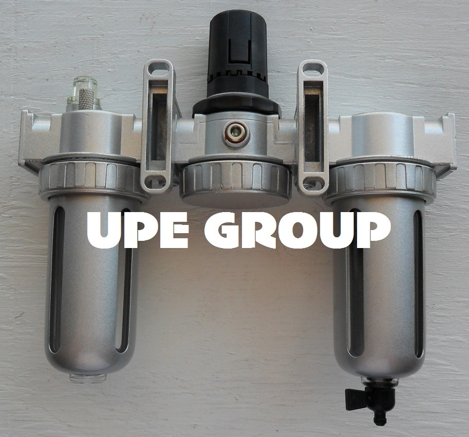 3/8" MID FLOW COMBO PARTICULATE FILTER MOISTURE TRAP LUBRICATOR REGULATOR