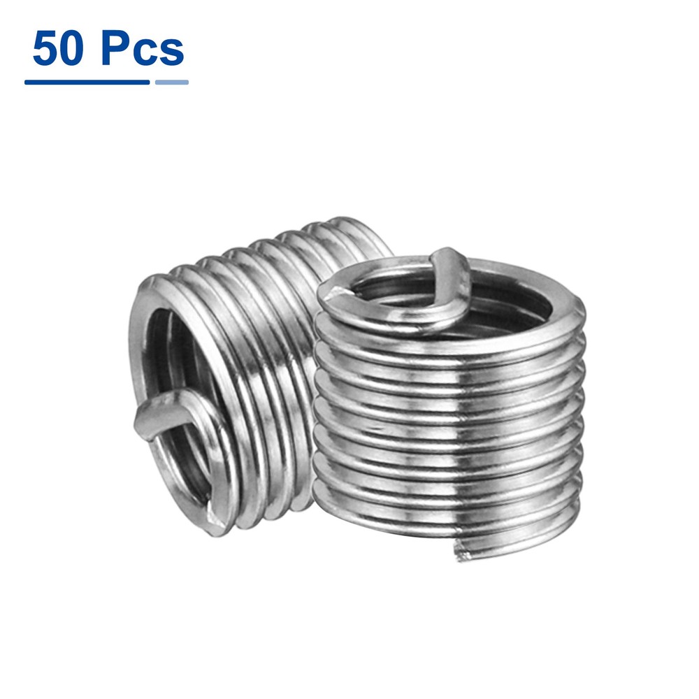 50pcs Wire Thread Inserts 10-32 UNF 1.5D Helical Threaded Sleeve Thread Repair
