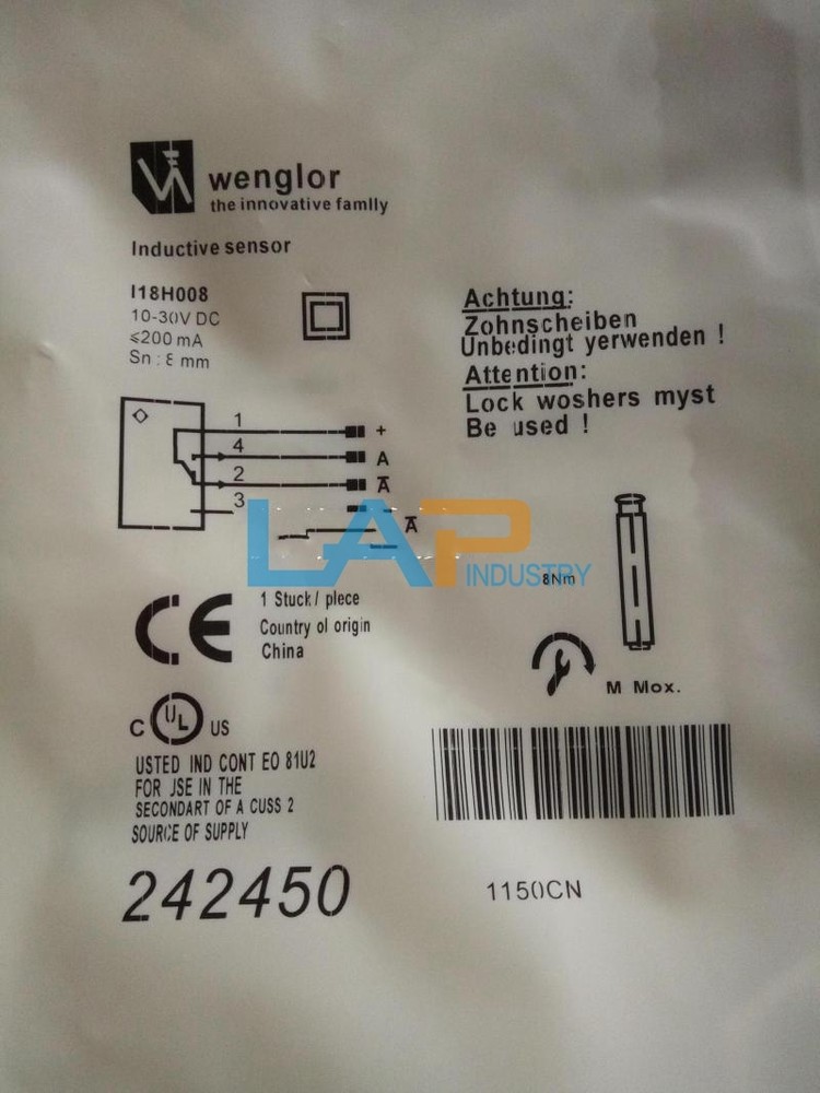 1Pcs New Proximity Switch Sensor I18H008