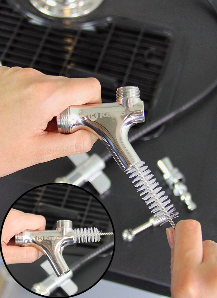 Draftec Deluxe Kegerator Cleaning Kit Pressurized Hand Pump Beer Line Cleaner