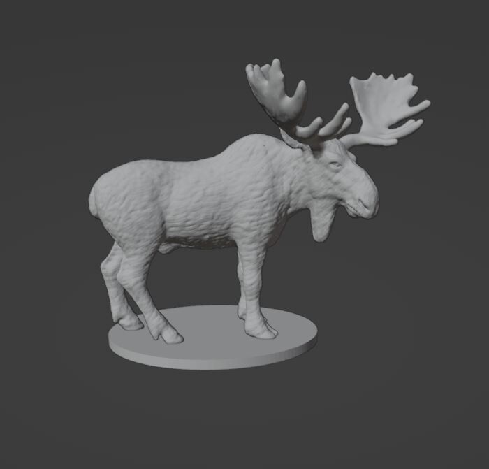 Moose Monster Manual 28mm Scale DND D&D Tabletop Mini