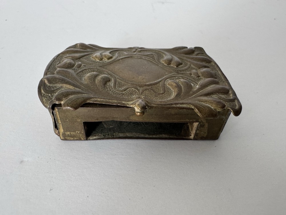 Antique Match Safe Vesta Case Pill Box