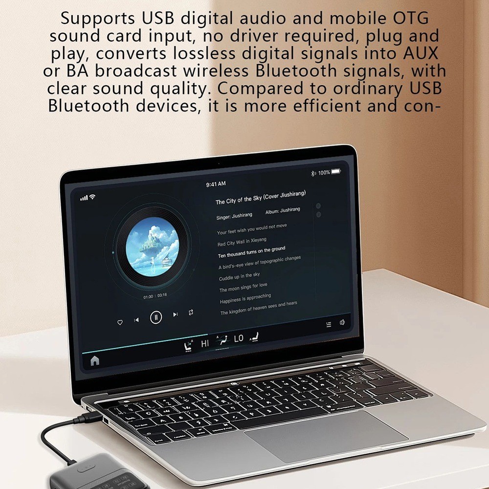 Bluetooth 5.4 Audio Receiver Transmitter -LL//AD LC3 Auracast LE Audio1284