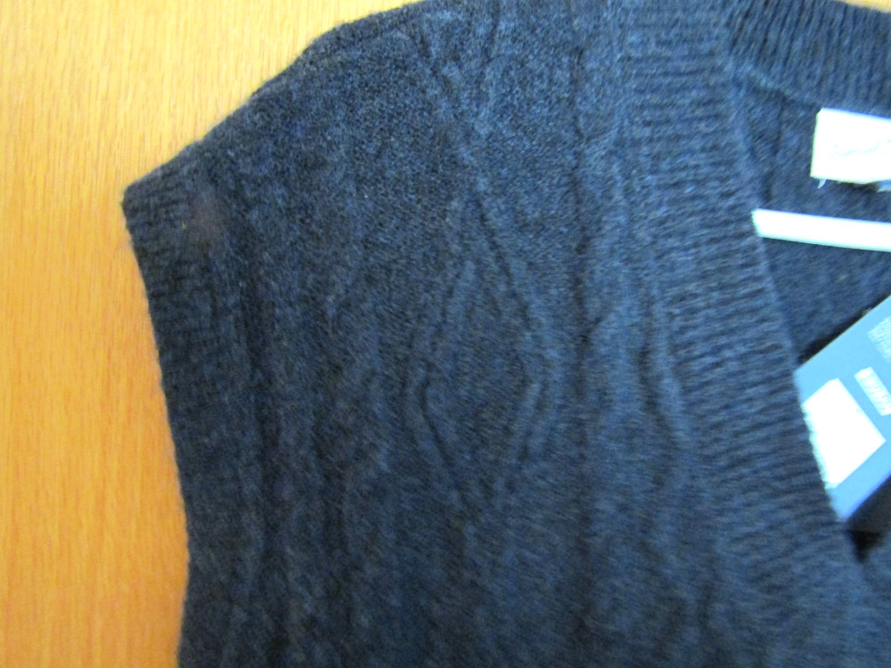 Women's Cable Sweater Vest - Universal Thread Navy Small