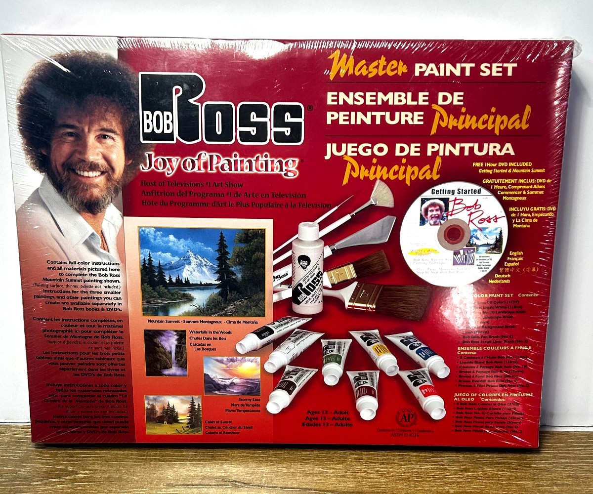 BOB ROSS MASTER Oil Paint Set R6510 VINTAGE  #018918065103 Sealed NEW