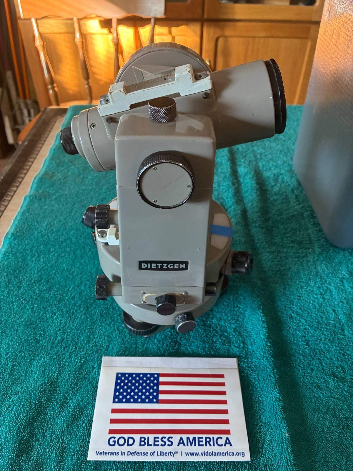 Dietzen optical Theodolite 25x... Model 6170 Sn 259839 with metal case