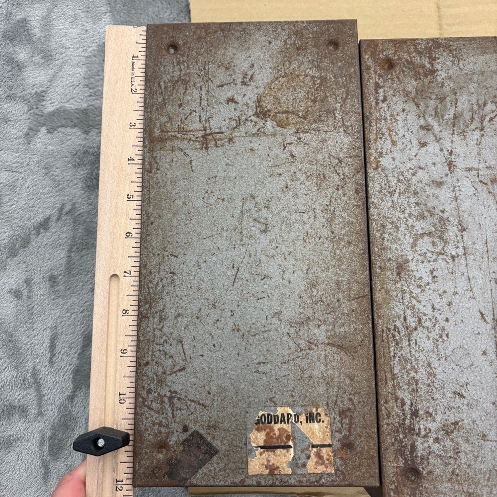 Vintage Sylvania Radio Tubes Industrial Metal Storage File Drawers 12x6 Lot of 2