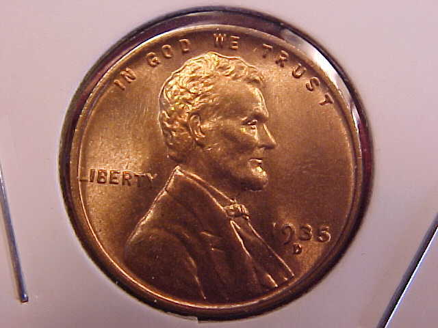 1935 D LINCOLN CENT - UNC - SEE PICS! - (X2168)