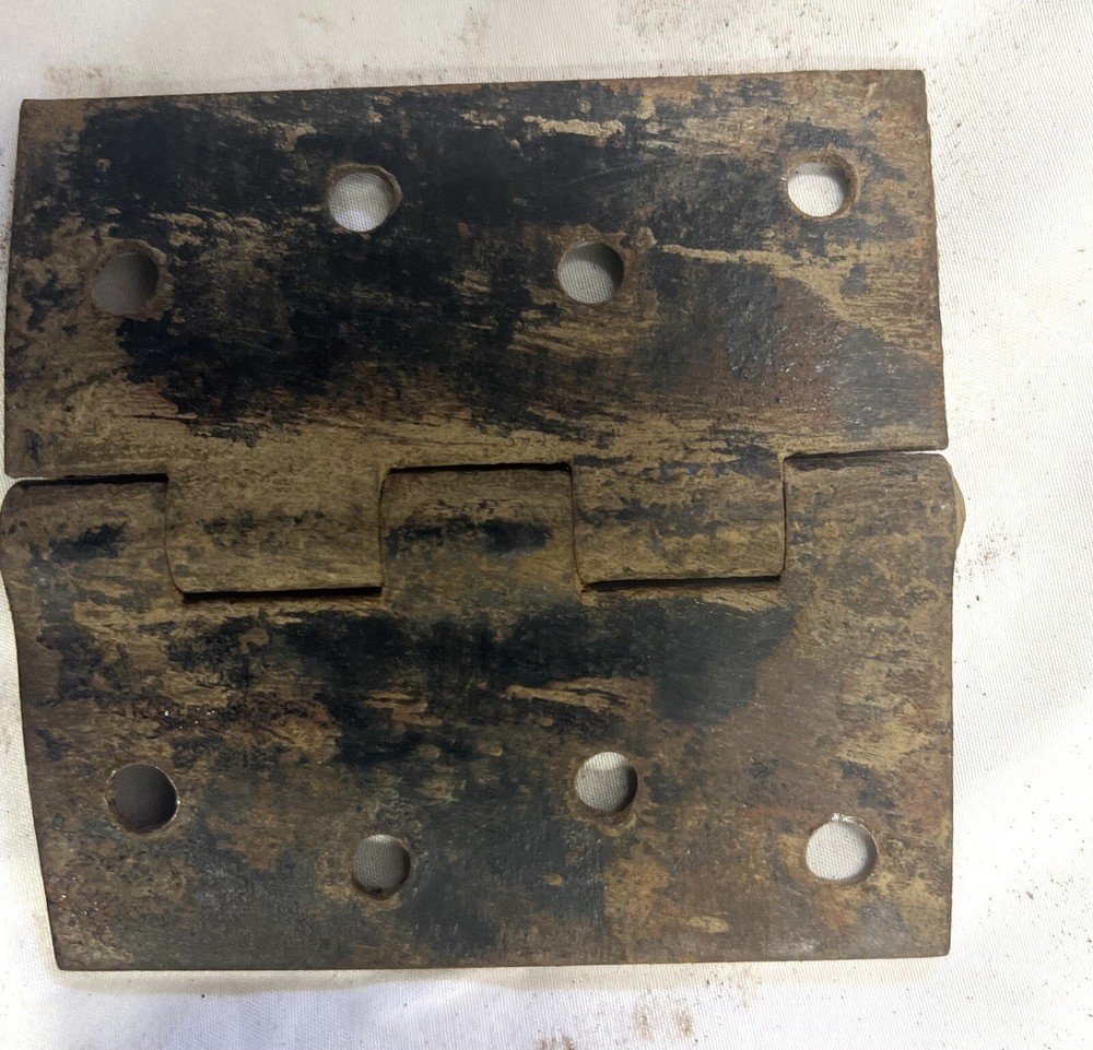 Three Rustic Hinges 4 In X 3 3/4 Gate / Barn Door Hinges