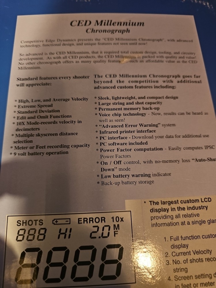 CED MILLENNIUM CHRONOGRAPH