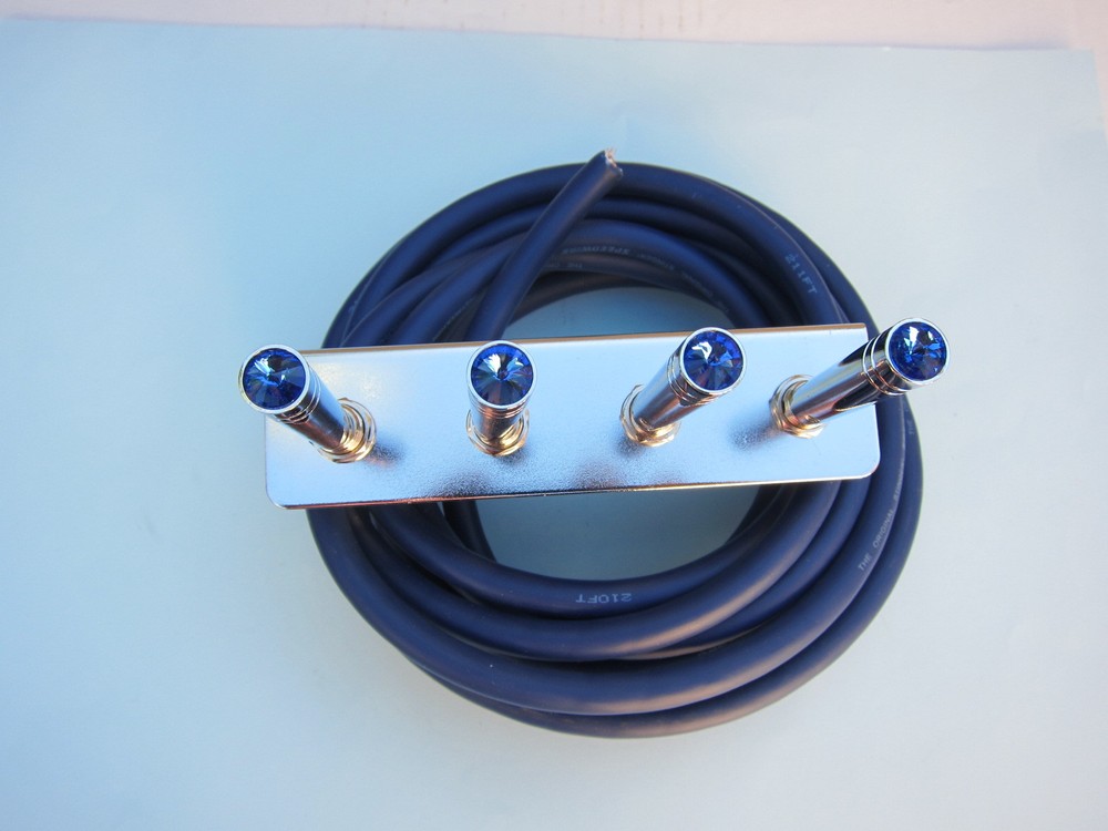 Lowrider Hydraulics Toggle Switch & Panel & Wire & Blue Extension kit