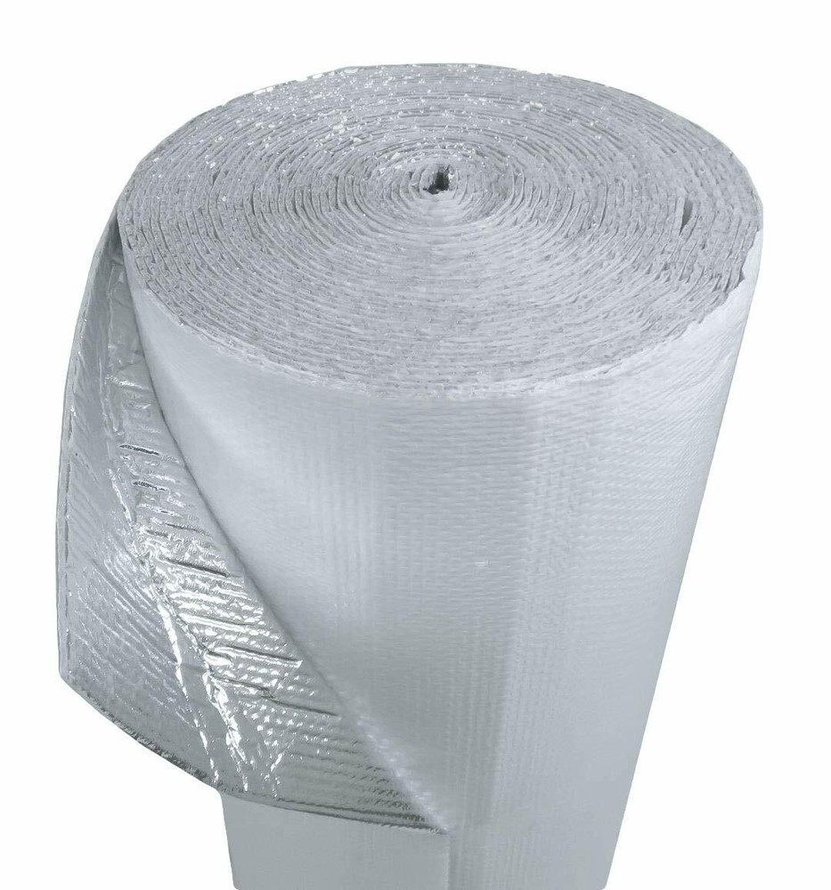 Continuous Double Bubble Reflective Foil WHITE Insulation Roll: 4FT X 4FT R8