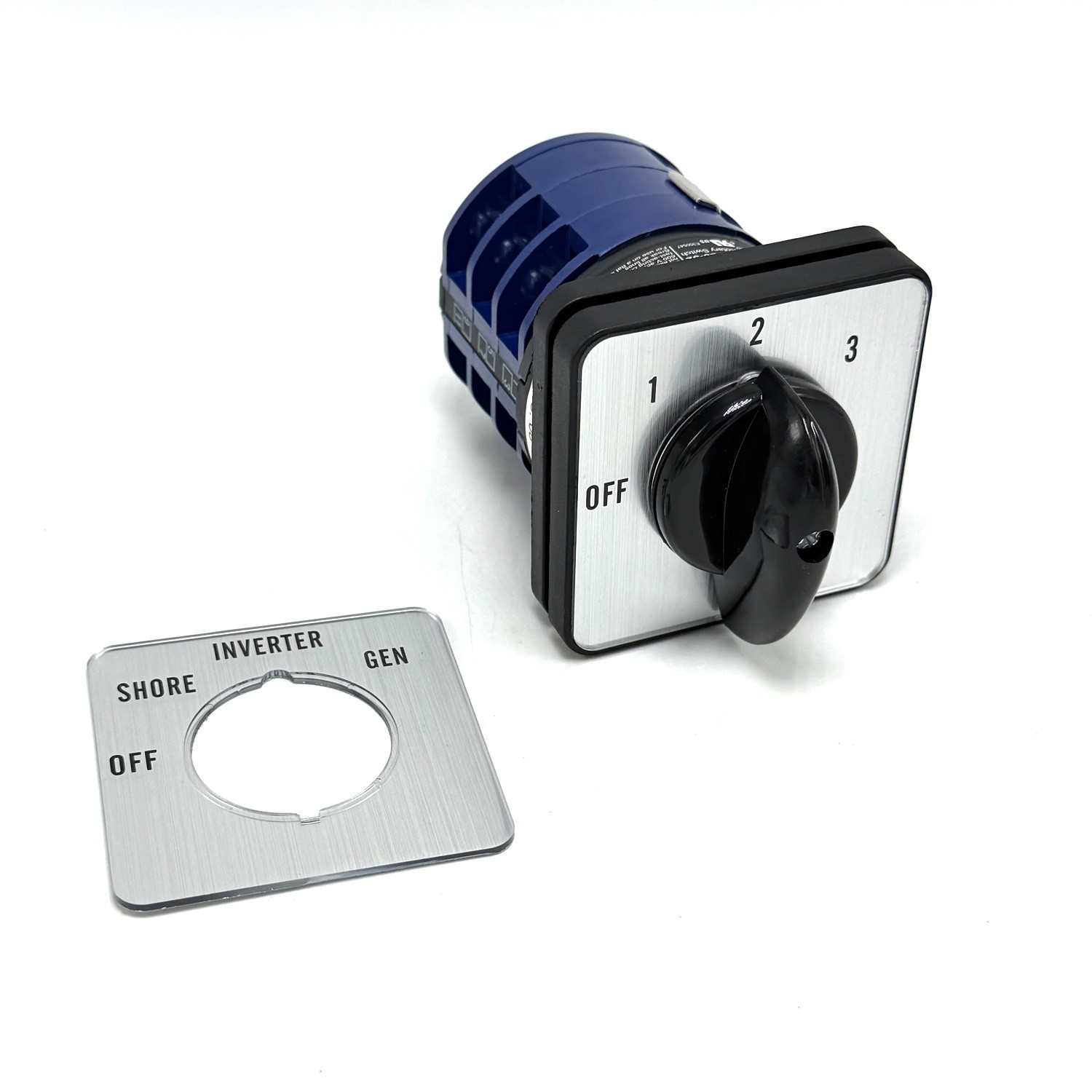 OFF +3 Position 40 Amp 9010 Rotary Transfer Switch for RV, Motorhome, Truck,Boat