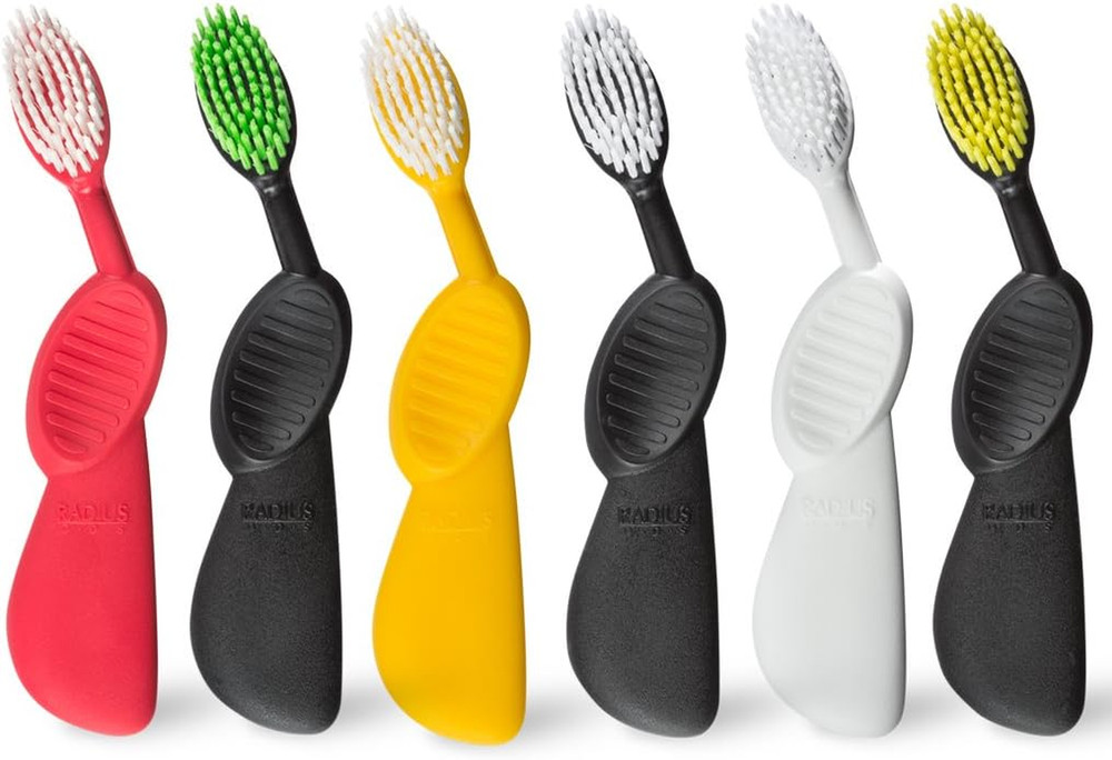Scuba Toothbrush, Left Hand, Soft, Assorted Colors