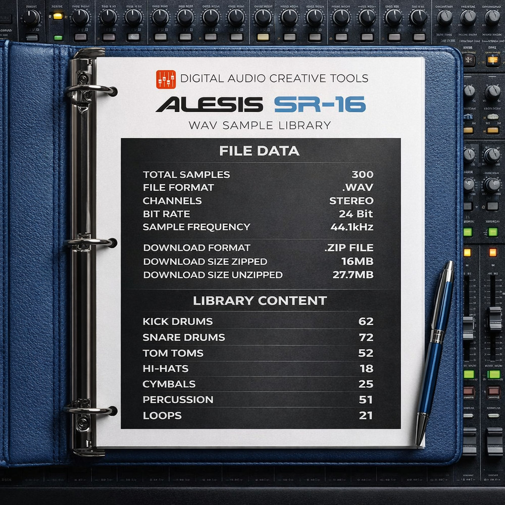 Alesis SR-16 Drum Machine Sample Library
