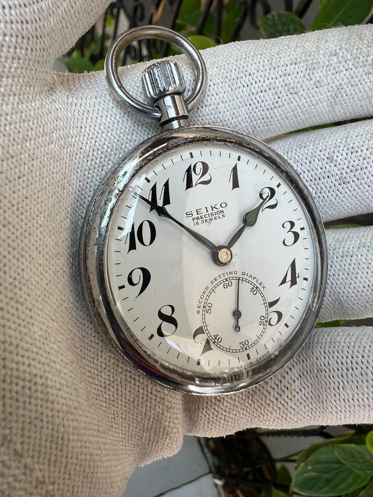 Seiko Precision 15 Jewels second setting diaflex 50 mm running
