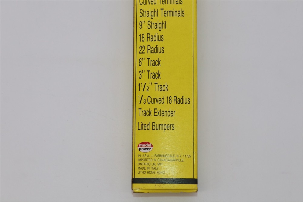 Model Train NO.21 - MODEL POWER (4) 9" TRACK SECTIONS - NIP -