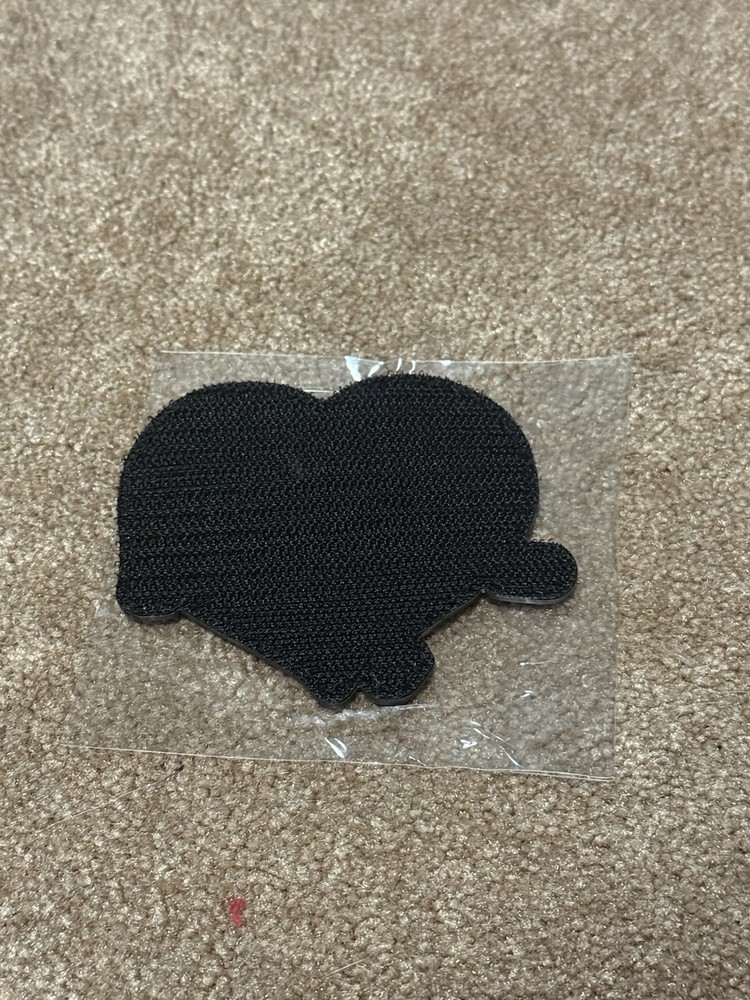 PVC Tactical Morale Patch Hook & Loop 3.5” Heart Rifle Gun Design