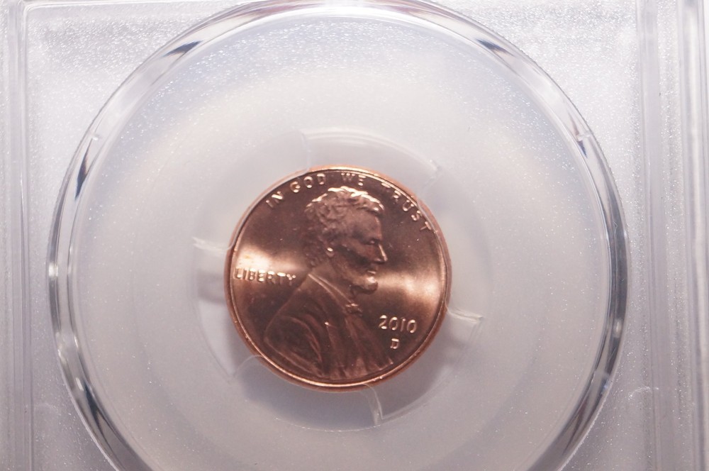 2010-D LINCOLN SHIED CENT GRADED PCGS MS66RD