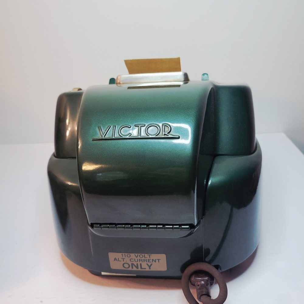 Vtg 50's Victor Electric 10 Button Adding Machine Model 70-85-54 TESTED