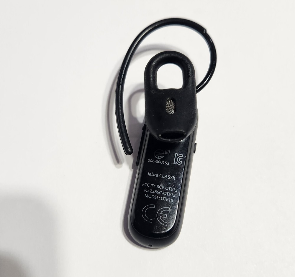 Original Black Jabra Classic Bluetooth Wireless HEADSET ONLY in Bulk Packaging