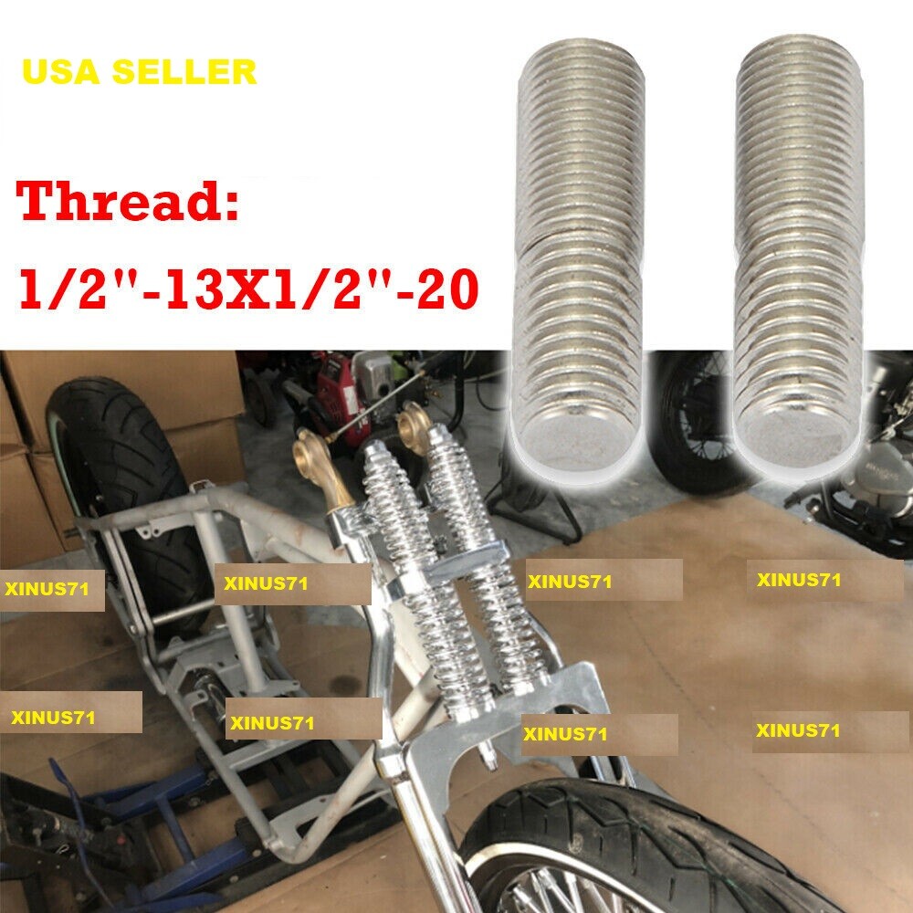 Handlebar Front End Springer Riser Stud Adapter Kit For Harley Chopper Bobber US