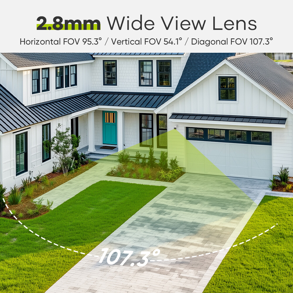 SANNCE 8CH NVR 5MP POE Security Camera System Audio Recording Outdoor AI Motion