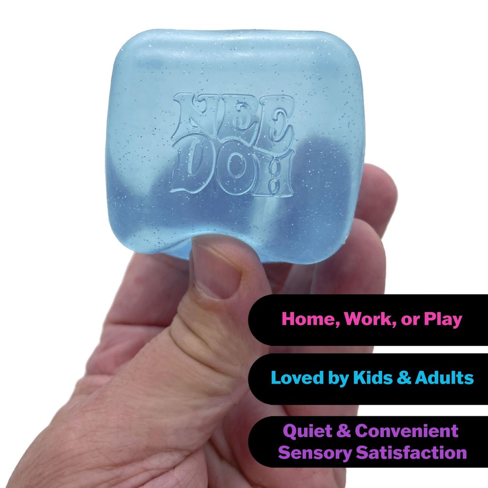 Schylling NeeDoh Nice Cube -Sensory Squeeze Toy with Super Solid Squish - 2.25"