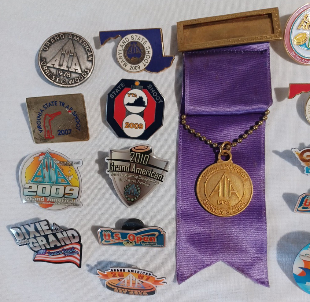 Lotof 20 Competition ATA Grand America Trap Skeet Shooting Lapel Hat Enamel Pins