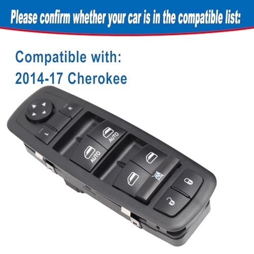 Driver Side Power Window Switch Compatible with 2014-17 2014-2017 Cherokee
