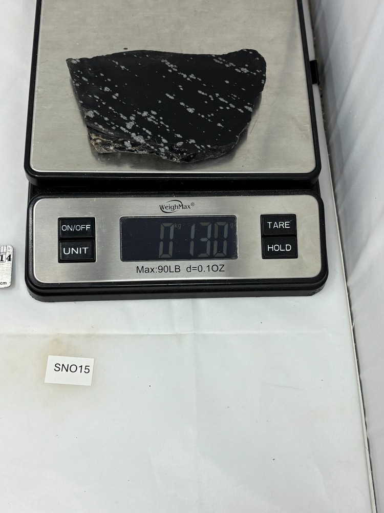 Snowflake Obsidian Slab Lapidary Cabbing Knapping Combo ship avail