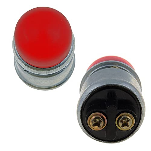 Push Button Momentary Starter Switch, Heavy Duty Momentary Switch for 12V Red