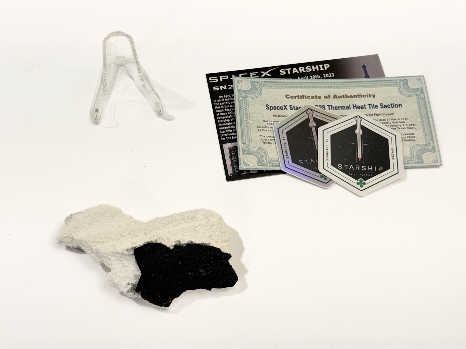 Space X Starship Flight 1 Heat Shield Tile Historic IFT-1 SN24 Set (Lg)