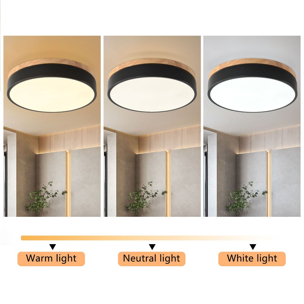 Dimmable LED Close to Ceiling Light Mount Ceiling Light Circle Lighting