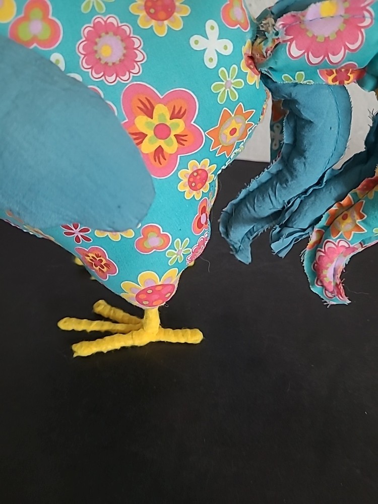Vintage Style Hand Made Stuffed Chicken