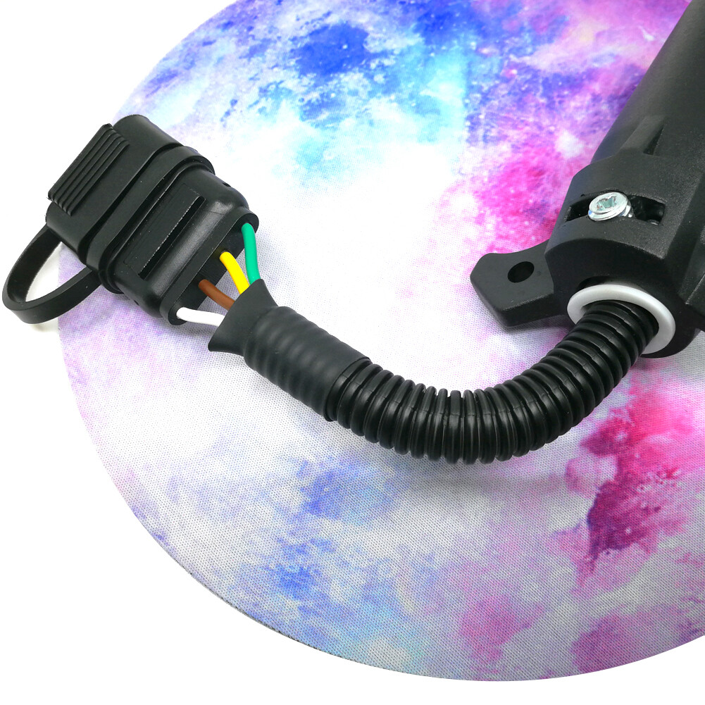 Truck RV Blade 7-Way to 4-Way Flat Trailer Wiring Adapter Connector Plug 7/4 Pin