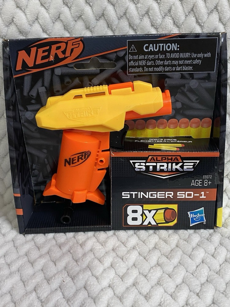 Nerf Blaster Gun Alpha Strike Stinger SD1 Includes 8 Darts