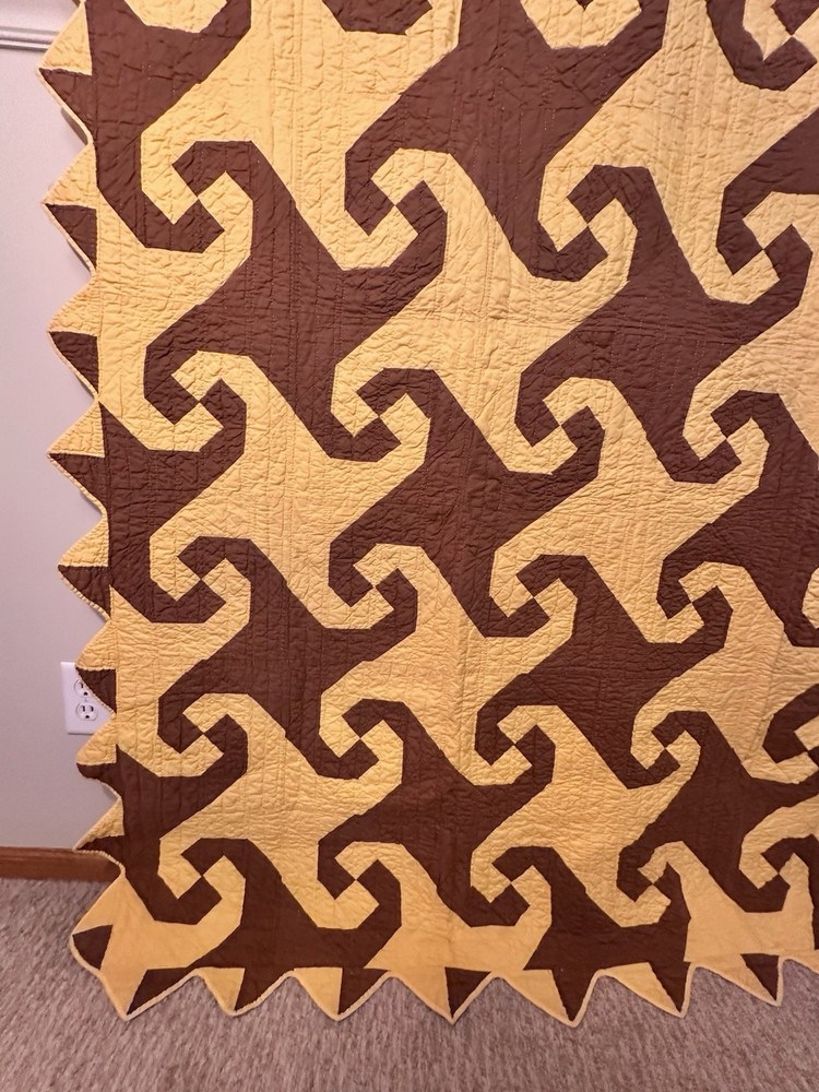 Handmade Cotton Snails Tail Patchwork Quilt