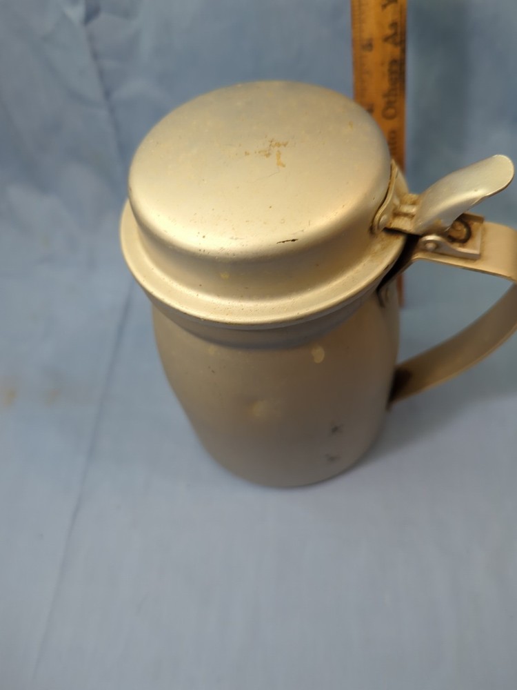 Vintage 1941 WWII US Army Aluminum Creamer/Pitcher w/ insert AGM & Co.