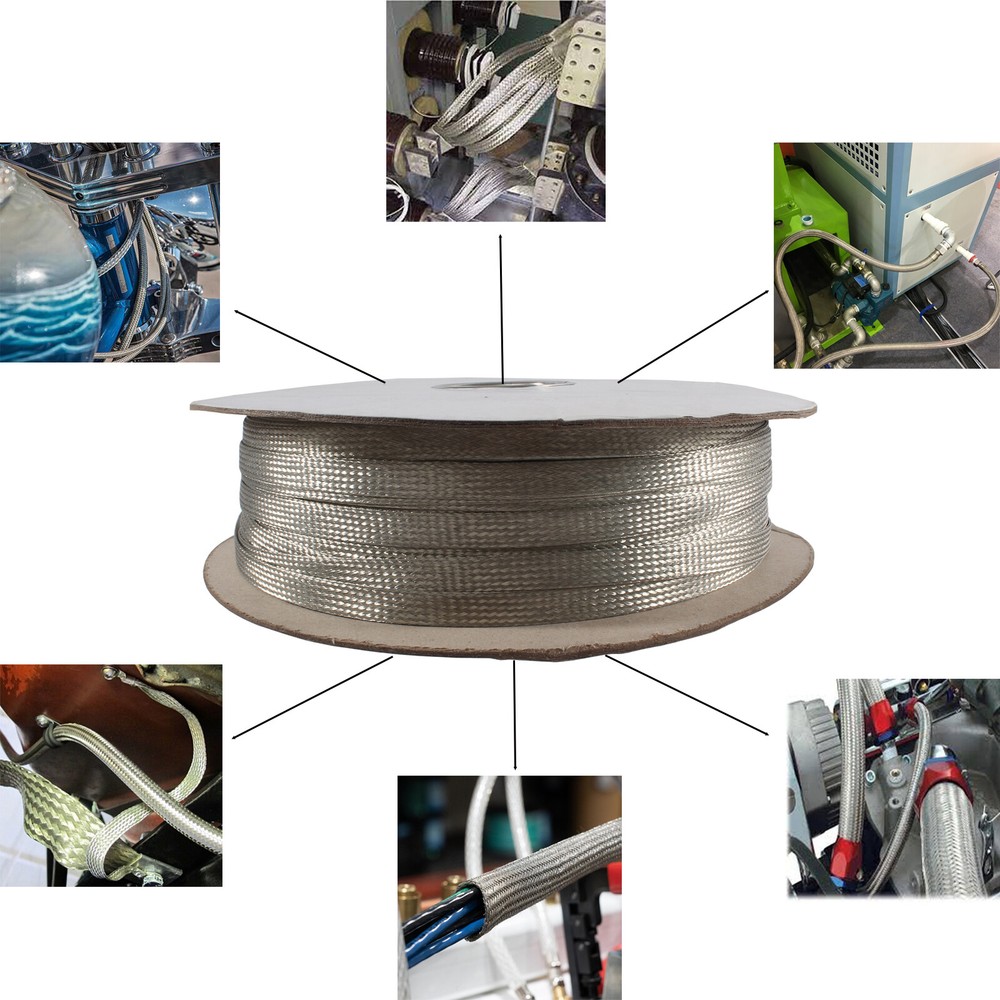 Mesh Braided Wire Grounding Strap Shielding Audio Cable emf/rfi Interference Lot