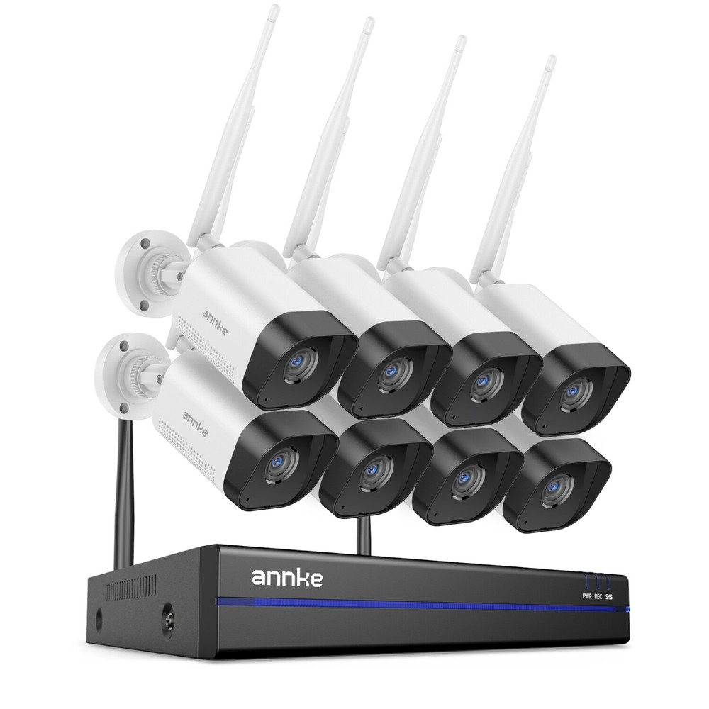 ANNKE 4K Wireless Security Camera System 16CH NVR Two Way Audio Human Detection