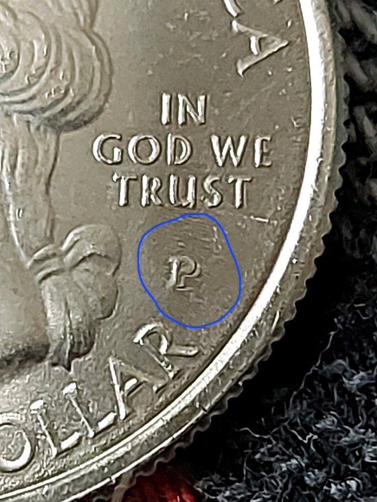 2016 P Quarter Dollar Mint Mark Double Die DDO Coin Error West Virginia.