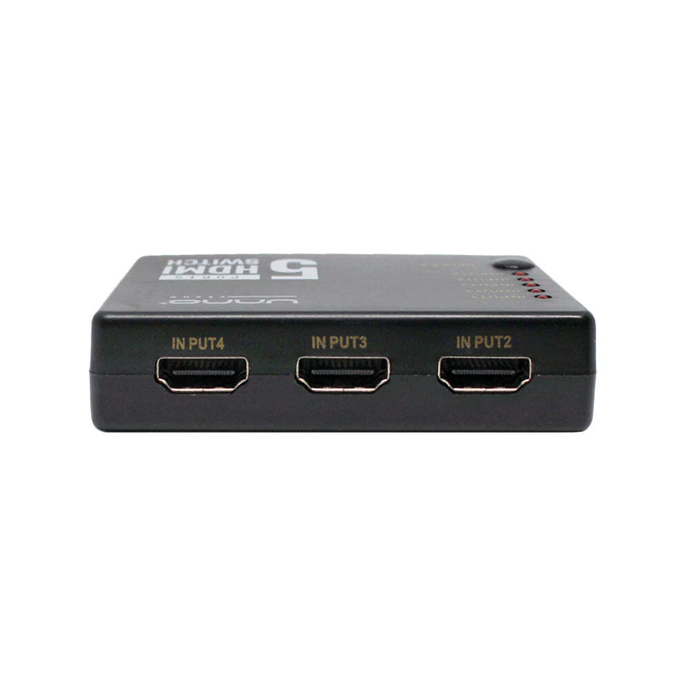 HDMI Switch 5 ports 4K/2K, Automatic Switching, USB Powered, Remote Control