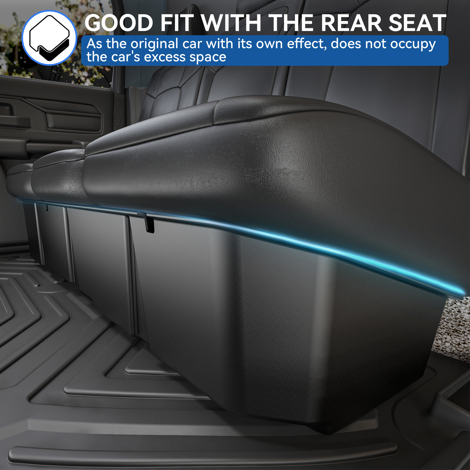 Under Seat Storage for 2019-2025 Chevy Silverado GMC Sierra 1500 2500HD 3500HD