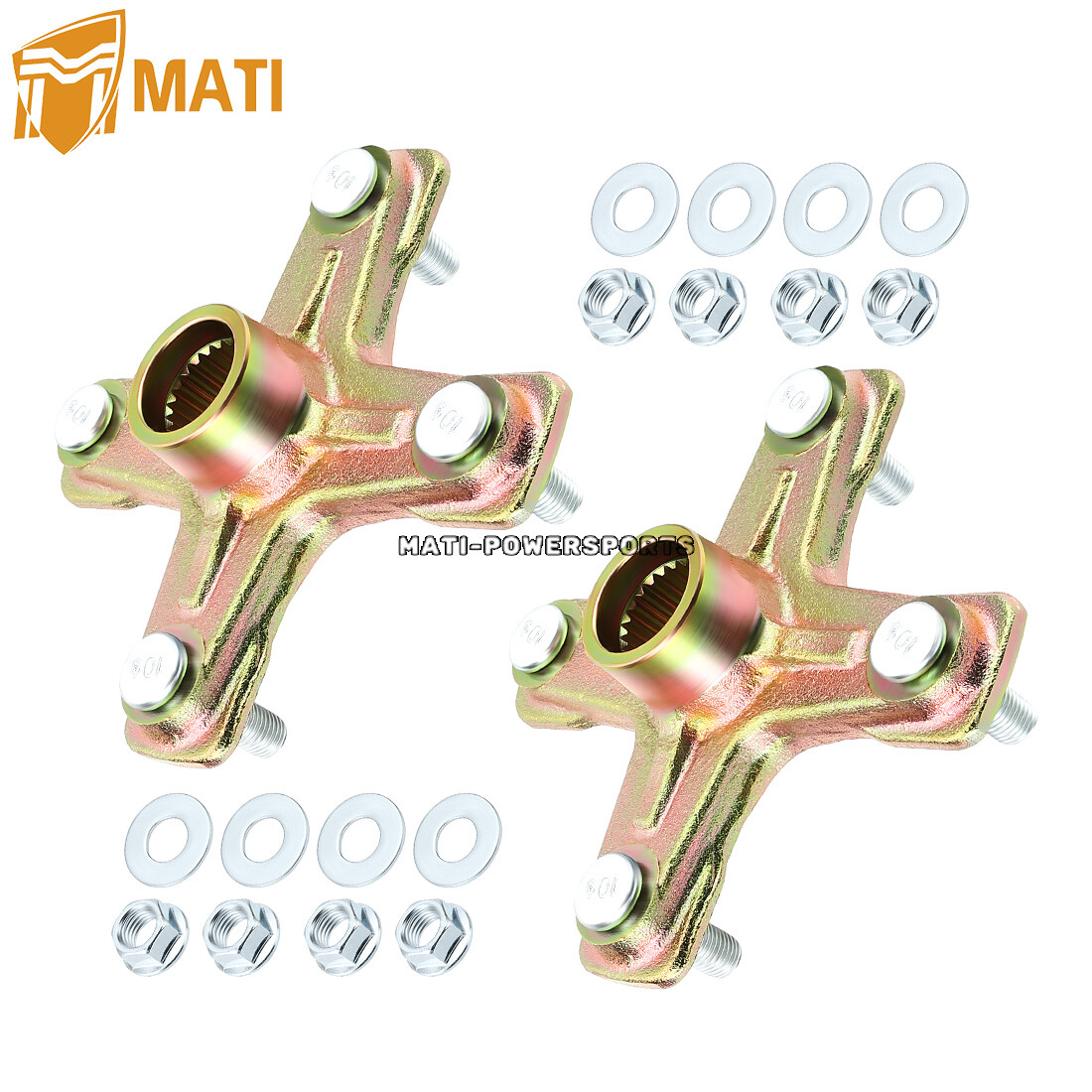 Qty 2 for Yamaha Rear Axle Wheel Hub 1991-2006 Banshee YFZ 350 1PE-F53K0-00-00