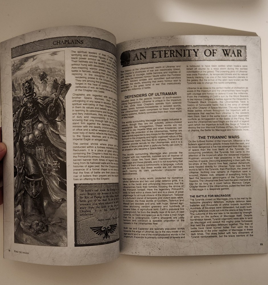 Warhammer 40K Classic Space Marines Codex 2004 Very Good Army Book OOP