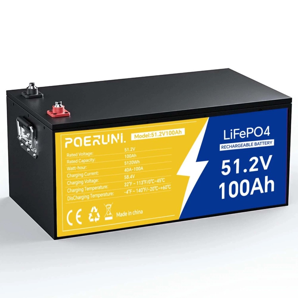 NEW 48V 100Ah LiFePO4 Lithium Battery Deep Cycle BMS For Golf Cart RV Off-grid