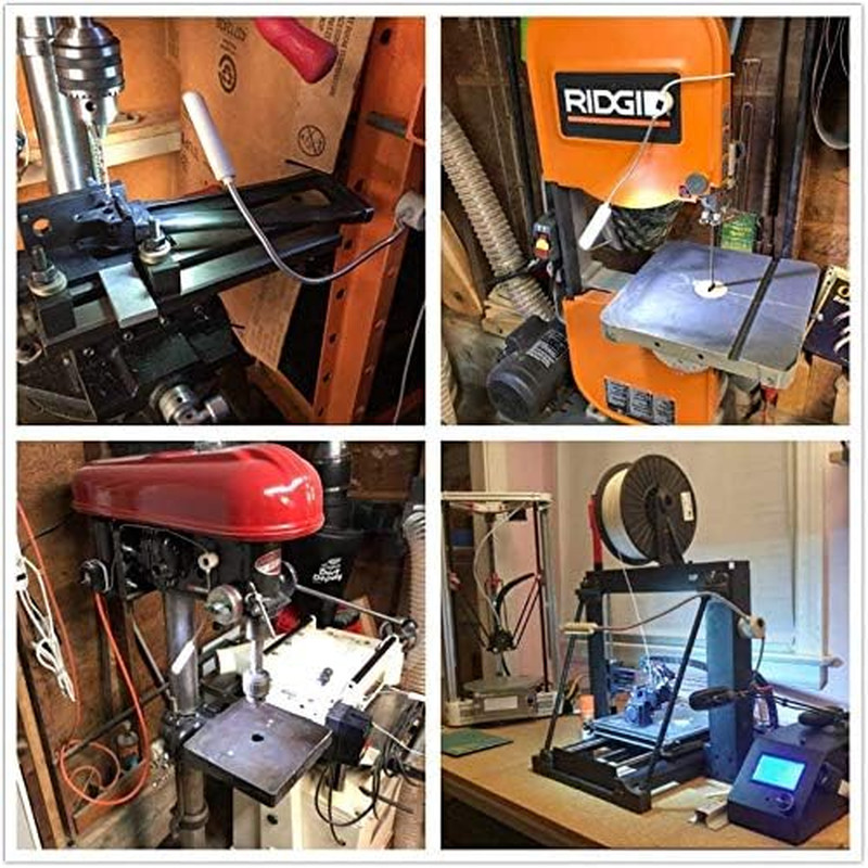 Sewing Machine Light Gooseneck Work Light with Magnetic Mounting Base, White Sof